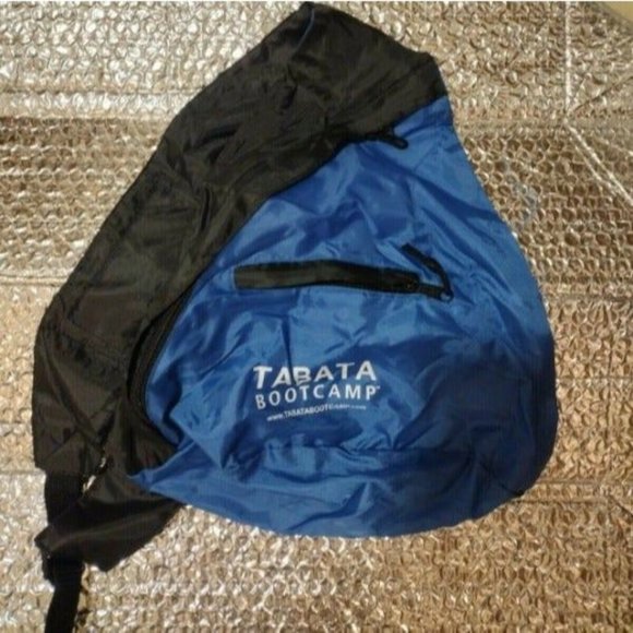 Tabata Boot Camp Blue Nylon Zipper Pack - Picture 1 of 1